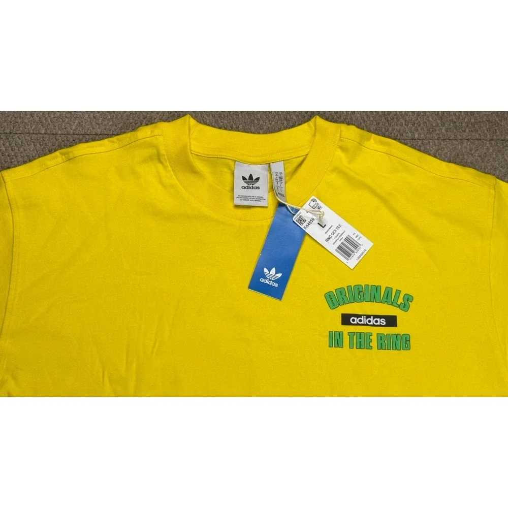 Adidas Men's‎ Originals In The Ring Short Sleeve Multicolored T-Shirt Size Large